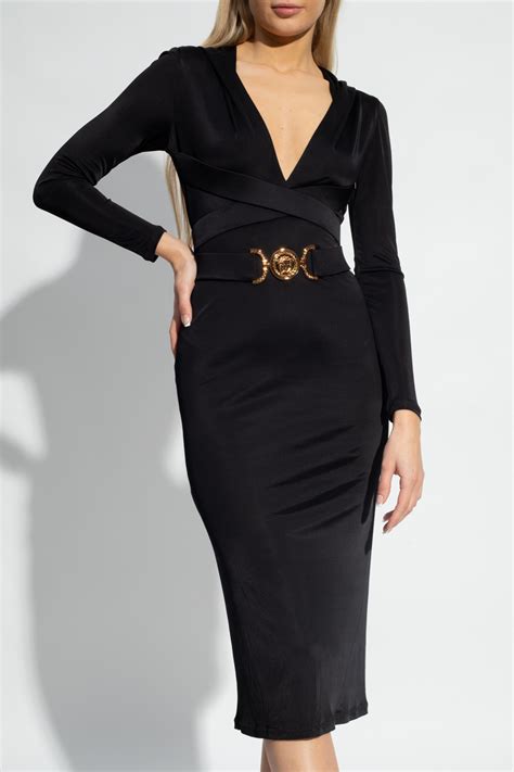 versace back split dress|Versace Dresses for Women .